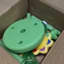 AIERSA Bubble Stand Machine, Rechargeable Sunflower Bubble Machine 2Pack