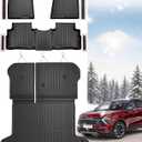CreekT® for Kia Sportage Floor Mats & Cargo Liner with Back Seat Cover Protector & Door Sill Guards Covers 2023 2024 2025 2026 (Not Hybrid) All Weather Waterproof TPE Rubber Floor Mats