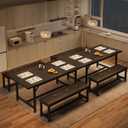 GarveeHome Dining Table Set for 4-6
