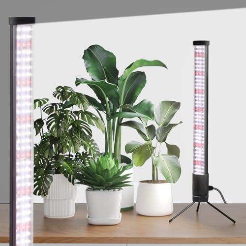 T10 Vertical Grow Light, 6000K Full Spectrum Desktop Plant Light 16.7",Hung or Stood, with 3 Modes & 5 Dimming Levels, Suitable Small & Medium Plants Indoors, Auto On Off Timing 4/8/12/18Hrs (1 Piece)