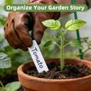 3 x Cleangor 330Pcs Plant Labels with Marker Pen, 4" Plant Tags for Garden Waterproof, Reusable Plastic Plant Markers Garden Labels for Seedlings, Vegetables, Flowers, Gardening Organization Kit