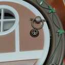 Gnome Door Cat Door for Interior Doors - Stylish & Functional with No Flap, Lockable, and Easy Installation, Spacious Large Kitty Door for Cats Up to 20 lbs, Private and Comfortable Pet Door (Brown)