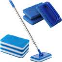 6 Pieces Small Handheld Pool Scrubber Brush, Surface Cleaning Sponge, Swimming Pool Cleaning Sponges, Sponges for Cleaning Grout Walls Tiles