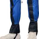 1 Pairs Gators for Hiking Boots,Adjustable Leg Gaiters for Women and Men Boots, Waterproof and Breathable Trail Gaiters for Hiking, Snow and Garden Weeding (Style A-Blue)