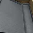 PetLike Boot Tray for Entryway Indoor, Pet Food Mat, 23 x 15.5 inch 2 Packs, Waterproof Rubber Shoe Tray for Indoor and Outdoor, Multi-Purpose Trays for Boots, Shoes, Pets, Garden (Gray)