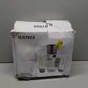 SUSTEAS Cold Press Juicer, 5.3" Feed Chute Slow Masticating Machines with 300W, Fit Whole Fruits & Vegetables, High Juice Yield, Easy to Clean, White