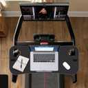 Treadmill Desk Attachment,Peloton Tread Tray Ergonomic Platform, Laptop Holder with Tablet Holder,New Universal Cooling Holes Laptop Stand for Home/Office