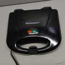 Elite Gourmet Maxi-Matic Electric Nonstick Belgian Waffle Iron Snack Maker Machine, Breakfast, Sandwiches, Compact & Portable, 2 Slice, Black