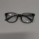 Gaoye Black Blue Light Glasses for Computer & Gaming - Anti UV Ray Lenses, Scratch-Resistant & Comfort Fit (Medium)