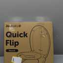 Quick Flip Toilet Seat with Built-in Potty & Splash Guard for Toddler Training, Slow Close - Jool Baby (Elongated)