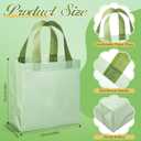 Wesnoy 36 Pcs Wedding Gift Bags Bulk Woven Pastel Gift Bags with Handles Reusable Party Favor Goodie Bulk, Sage Green Rainbow Color Tote Bag for Women Birthday Bridal Shower Decoration