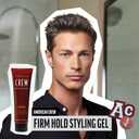 American Crew Men's Hair Styling Gel, Firm Hold, Non-Flaking, Gift for Him, 8.4 fl oz