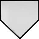 Rawlings | Home Plate | T-Ball/Baseball/Softball | Stanchion/Spiked/Bury-All, One Size