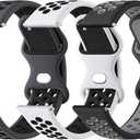 20mm 22mm Silicone Watch Bands Quick Release Replacement Wristband, Soft Silicone Rubber Sport Watch Strap for Women Men