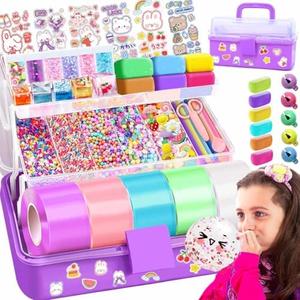 Nano Tape Bubble Kit with Purple Box, Squishy Making Maker Kit, Birthday Gifts Toys for 4 5 6 7 8 9 10 11 12 Year Old Girls Girl, Kids Toys for Girls 4-6 6-8 7-8 8-10 10-12