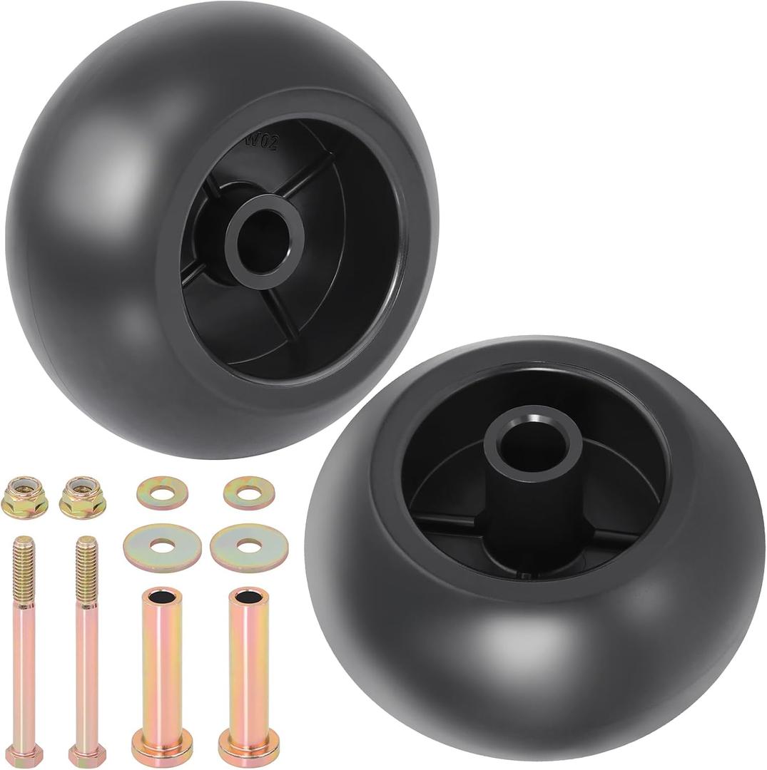 CheeMuii 2 Pack Lawn Mower Deck Wheel Kit Heavy-duty Mower Anti Scalp Deck Wheels Replace for Bad Boy 022-5234-98 Replace for Exmark 103-4051 103-7263 Etc
