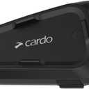 Cardo Systems Spirit HD Motorcycle Bluetooth Communication Headset, 2-Way Bluetooth, Thin 40mm Speakers, Waterproof, Universal Connectivity - Single Pack