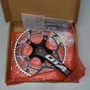 CYSKY Single Speed Crankset E-Bike Crank 170mm 130 BCD 48T/53T/56T/58T/60T Square Taper Bike Crankset for Folding e-Bike Fixed Gear Track Road Bike