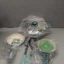 GreenLife Soft Grip 16 Piece Cookware Set, Non-Toxic PFAS-Free Ceramic Nonstick, Pots, Frying, Sauce, Saute, Glass Lids, Stay-Cool Handles, Wobble Free Bases, Dishwasher & Oven Safe, Turquoise