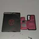 Vinich for Samsung Galaxy S23 Wallet Case with Card Holder, RFID Blocking Credit Slots Kickstand Shockproof Phone Cover Fit for Galaxy S23 6.1" Wine Red