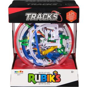 Rubiks Cube, Rubiks Tracks 125 3D Gravity Maze & 3D Puzzle Game with 125 Obstacles, STEM Toy Problem-Solving Brain Teaser, Fidget Toy, Sensory Puzzle for Adults, Teens, Kids, for Ages 8 & Up