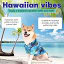 Dog Shirts Hawaii Dog Clothes for  Dogs Owner and Pet Shirts are Sold Separately, Size: L-(13.1-18lb)-Chest~20" for Pets