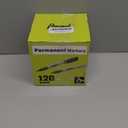Permanent Markers Bulk, 120 Pack Fine Tip Black Permanent Markers, Waterproof Markers, Premium Smear Proof Pens, Quick Drying, Office Supplies for School, Office, Home