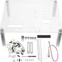 HOMSFOU Open Air Pc Case Bracket Micro ATX Motherboard Stand Open Frame Computer Case Compact Design for Component Testing and Custom Builds