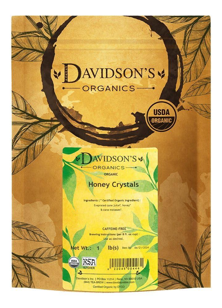 Davidson's Organics, Honey Crystals, Bulk, 16-Ounce Bag (EXP 07/27/28)