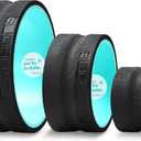 Furnhome Back Roller - Back Wheel for Deep Tissue Massage,Yoga Wheel for Back Pain & Stretching- Comfy Deep Tissue Massage Roller (3-Pack)