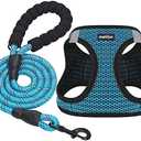 matilor Dog Harness Step-in Breathable Puppy Cat Dog Vest Harnesses for Medium Dogs Blue