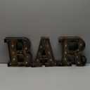 BAR - Illuminated Marquee Bar Sign for home decor - Light up LED Marquee Word Sign - Pre-Lit Pub Light Battery Operated (23.03-in x 8.66-in) (Vintage)