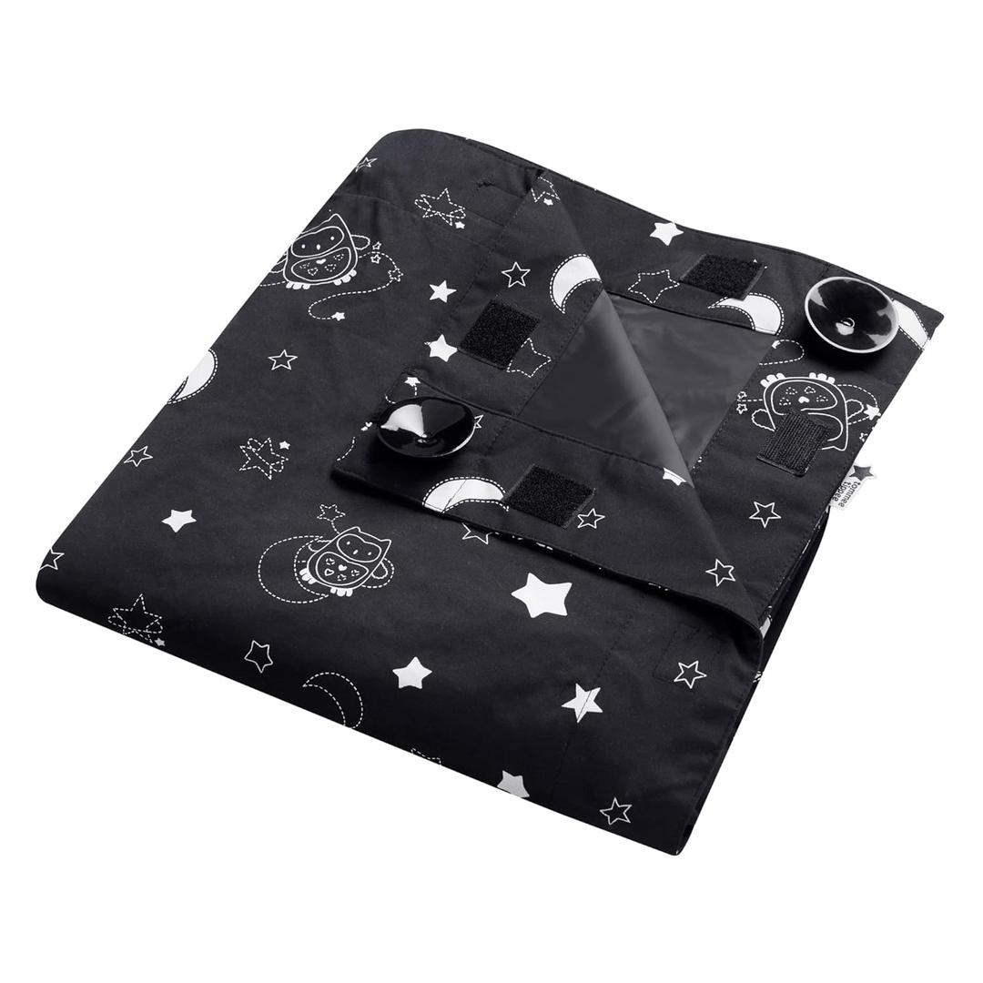 Tommee Tippee Sleeptime Portable Baby Blackout Blind, Large, 51 x 78 Inches Travel Window Blinds, Strong Suction, Foldable, Lightweight Naptime Blind, Nighttime Animations