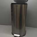 Garvee 8 Gal Stainless Steel Kitchen Trash Can with Quiet Close Lid, Silver