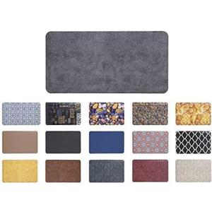 Mabel Home Anti Fatigue Floor Mat- 3 Size(20x32 & 20x39 & 24x70),16 Colors - Standing Desk Mat-Kitchen Floor Mat-Stain ResistantHome Non-Slip Bottom, Extra Soft (Grey, 20" x 39") (20 in x 39 in)