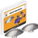 BBTO 2 Pcs 3.5 Ounce Tungsten Canopy Weight Incremental Car Canopy Weights Compatible with Pinewood Derby Car(Silver)