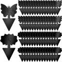 Fruit Fly Traps, 60 Pack Black Sticky Traps, Fungus Gnat Traps, Plant Fly Stickers for Indoor and Outdoor Use Protect The Plant