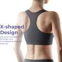 LP SUPPORT 235Z High Impact Sports Bras for Women - Workout, Gym, Yoga Bra for Ultimate Comfort & Support (Black, XL)