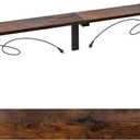 78.8" Narrow Console Table with Outlet, 5.9" Sofa Table Behind Couch Wall Mounted, 2 Pack with 4 Power Outlets 4 USB-C Ports 4.9ft Cord for Entryway, Hallway, Living Room, Rustic Brown