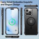 Mist-Armor Designed for iPhone 16 Pro Max Case, [Fit for Mag Safe] [Non-Slip Edge] Military Grade Protective Bumper Silicone Matte Phone Case Cover for iPhone 16 Promax 6.9" Men Women, Black