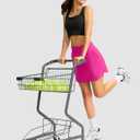 Viodia Golf Skirts for Women with Shorts High Waisted Tennis Skorts with 4 Pockets Lightweight Athletic Skort (Pink, S)