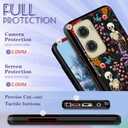 for Moto G Stylus 5G 2024 Case Women - Cute Girls Phone Cover Girly Aesthetic Design Skeleton Flower Heavy Duty Protective Shockproof Military Grade for Motorola Moto G Stylus 5G 2024 Cases