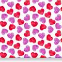 WRAPAHOLIC 50 Sheets Valentines Day Paper Place Mats - 11 x 17 Inch Disposable Placemat Love Heart Decorative Paper Table Mats for Dinner Table Setting Holiday Party Supplies