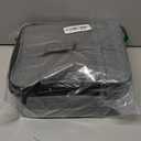 Nail Polish Organizer- Holds 30 Bottles Nail Supply Organizers and Storage Double-layer Nail Bag Organzier Case Nail varnish Organizer Nail Polish Storage Bag with Handle (Grey)