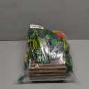 Crested Gecko Tank AccessoriesReptile Vines Plants with Coconut Shell Ladder Hideout Hermit Crab Decor for Bearded Dragon Lizard Chameleon Tortoise Snake