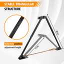 17''-30'' Foldable Retractable RV Hitch Stabilizer for 2" Hitch Receivers