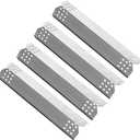Replacement Parts for Grill Master 720-0697 Nexgrill 720-0830H 720-0783E 720-0737 BBQ Heat Shield Plate Tent Burner Cover Flame Tamer 14 9/16 inch x 3 3/8 inch, Stainless Steel, Set of 4, KS708