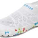Water Shoes Women Barefoot Athletic Workout Gym Footwear Beach Swim Sneakers Quick Drying Boat Aqua Shoes for Water Sport Diving Sailing Travel Fishing Men's Shoes, White 10.5