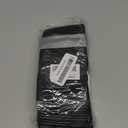 100 Pieces Smell Proof Mylar Resealable Food Storage Bags With Clear Window, Foil Pouch Stand-up for Self Sealing Supplies (Black, 3.5 x 5 Inch)