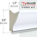 Tv Guard Frame TV Bezel, Compatible With Samsung The Frame TV, 50 Inch, Modern White, Suitable for Wall Mounted Televisions